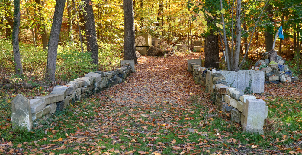 Stone lined path
