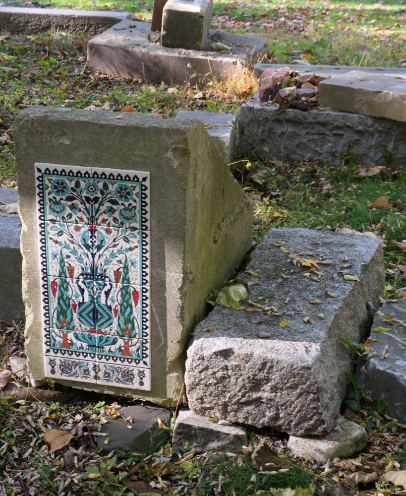 Tiles on a stone