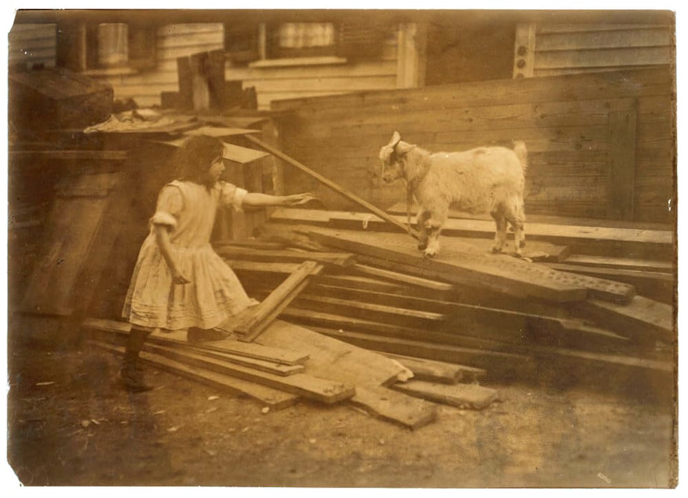Girl with Goat